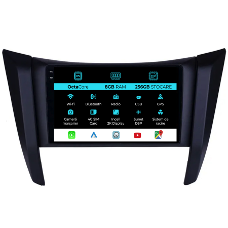 Navara (2015 - 2023) - Navigatie Dedicata Nissan Navara (2015-2022), 2K, 8Gb Ram, 256Gb Stocare, Carplay