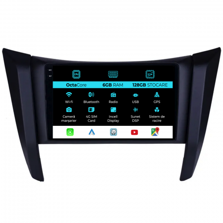 Navara (2015 - 2023) - Navigatie Dedicata Nissan Navara (2015-2022), 9Inch, 6Gb Ram, 128Gb Stocare, Carplay