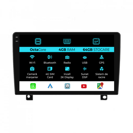 Astra H (2004 - 2009) - Navigatie Dedicata Opel Astra H (2004-2009), 2K, 4Gb Ram, 64Gb Stocare, Carplay