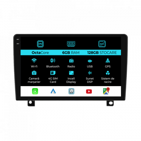Astra H (2004 - 2009) - Navigatie Dedicata Opel Astra H (2004-2009), 9Inch, 6Gb Ram, 128Gb Stocare, Carplay