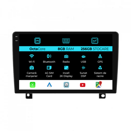 Astra H (2004 - 2009) - Navigatie Dedicata Opel Astra H (2004-2009), 2K, 8Gb Ram, 256Gb Stocare, Carplay