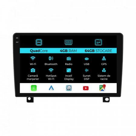 Astra H (2004 - 2009) - Navigatie Dedicata Opel Astra H (2004-2009),QuadCore, 9Inch, 4Gb Ram, 64Gb Stocare, Carplay