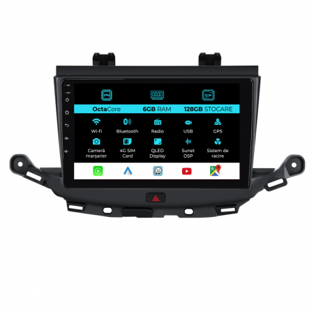 Astra K (2015 - 2021) - Navigatie Dedicata Opel Astra K (2015 - 2021) 9 Inch, 6Gb Ram, 128Gb stocare, Carplay