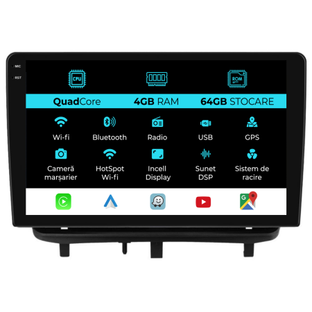 Corsa D (2006 - 2014) - Navigatie Dedicata Opel Corsa D (2006-2014),QuadCore, 9Inch, 4Gb Ram, 64Gb Stocare, Carplay