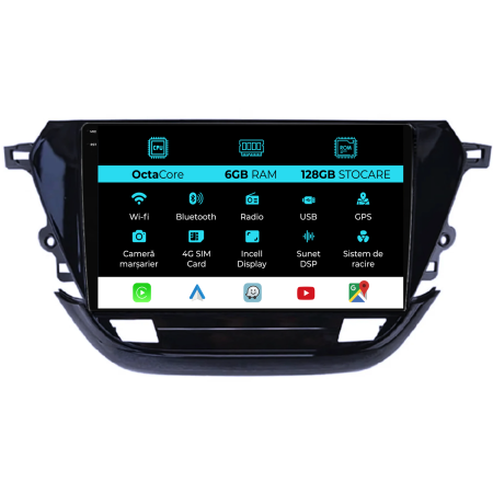 Corsa F (2019-2023) - Navigatie Dedicata Opel Corsa F (2019-2023), 9Inch, 6Gb Ram, 128Gb Stocare, Carplay