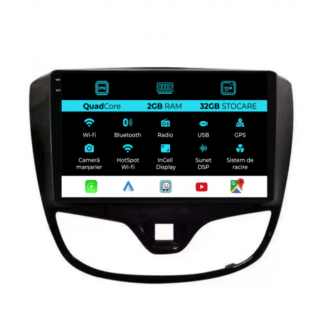 Karl (2015 - 2019) - Navigatie Dedicata Opel Karl (2015-2019), 9Inch, 2Gb Ram, 32Gb Stocare, Carplay