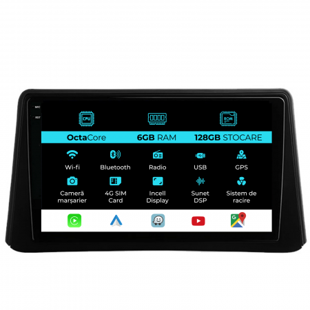 Mokka (2012 - 2016) - Navigatie Dedicata Opel Mokka (2012 - 2016), 9 Inch, 6Gb Ram, 128Gb stocare, Carplay