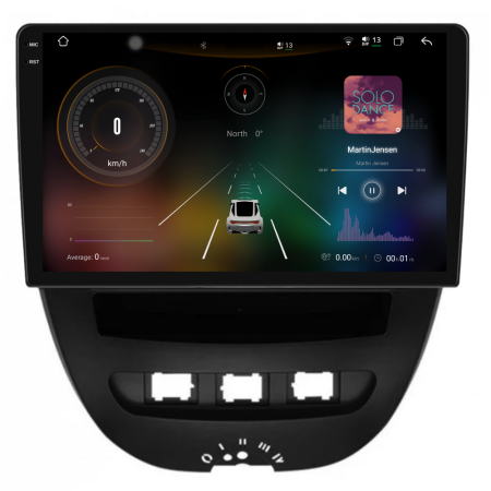 Navigatie Dedicata Peugeot 107 (2005 - 2015), 2K, 12Gb Ram, 256Gb Stocare, Android Auto, Carplay [1]