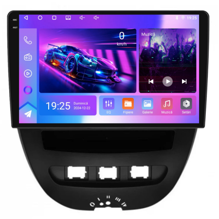 Navigatie Dedicata Peugeot 107 (2005 - 2015), QuadCore, 10 Inch, 4Gb Ram, 64Gb Stocare, Android Auto, Carplay [7]
