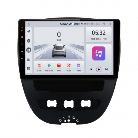 107 (2005 - 2015) - Navigatie Dedicata Peugeot 107/Citroen C1/Toyota Aygo (2005 - 2015), 10Inch, 4Gb Ram, 64Gb Stocare, Bluetooth, WiFi, Carplay