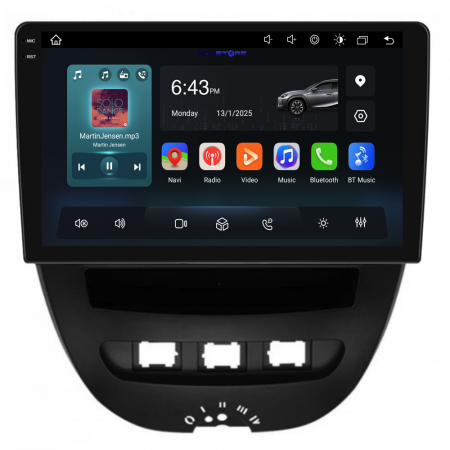 Navigatie Dedicata Peugeot 107/Citroen C1/Toyota Aygo (2005-2015),2K, 8Gb Ram, 256Gb Stocare, Carplay [4]