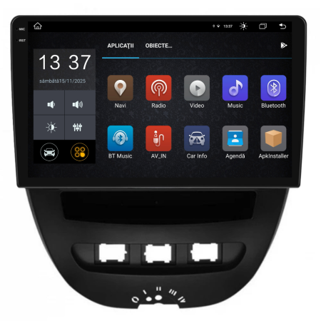Navigatie Dedicata Peugeot 107/Citroen C1/Toyota Aygo (2005-2015),2K, 8Gb Ram, 256Gb Stocare, Carplay [4]
