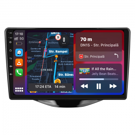 Navigatie Dedicata Peugeot 107/Citroen C1/Toyota Aygo (2014 - 2022), 9Inch, 2Gb Ram, 64Gb Stocare, Carplay [1]