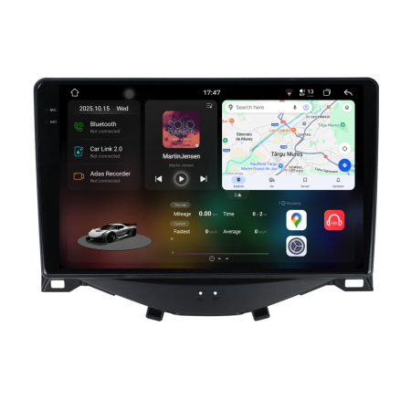 C1 (2014 - 2020) - Navigatie Dedicata Peugeot 108/Citroen C1/Toyota Aygo (2014 - 2022), 2K, 12Gb Ram, 256Gb Stocare, Carplay