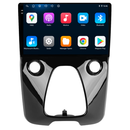 Navigatie Dedicata Peugeot 108/Citroen C1/Toyota Aygo (2014 - 2022), 9Inch, 2Gb Ram, 32Gb Stocare, Carplay [4]
