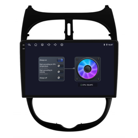 Navigatie Dedicata Peugeot 206 (2001-2008), 2K, 12Gb Ram, 256Gb Stocare, Carplay [5]