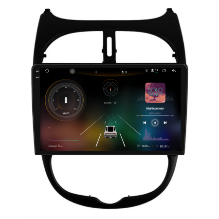 Navigatie Dedicata Peugeot 206 (2001-2008), 2K, 12Gb Ram, 256Gb Stocare, Carplay [1]