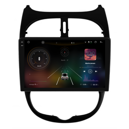Navigatie Dedicata Peugeot 206 (2001-2008), 2K, 12Gb Ram, 256Gb Stocare, Carplay [1]