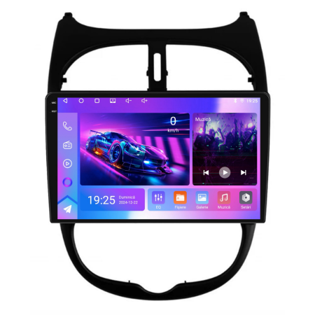 Navigatie Dedicata Peugeot 206 (2001-2008), 9Inch, 4Gb Ram, 64Gb Stocare, Carplay [7]