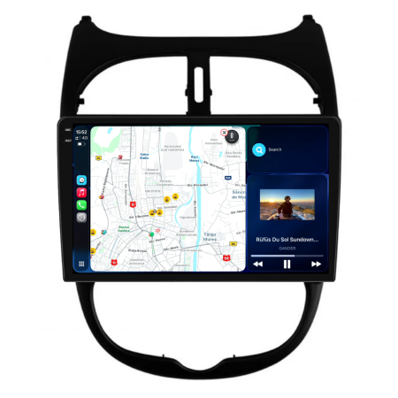 Navigatie Dedicata Peugeot 206 (2001-2008), 9Inch, 4Gb Ram, 64Gb Stocare, Carplay [1]