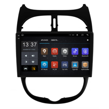 Navigatie Dedicata Peugeot 206 (2001-2008), 9Inch, 8Gb Ram, 256Gb Stocare, Carplay [4]