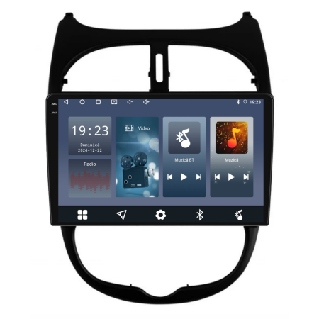 Navigatie Dedicata Peugeot 206 (2001-2008),QuadCore, 9Inch, 4Gb Ram, 64Gb Stocare, Carplay [6]