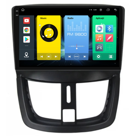 Navigatie Dedicata Peugeot 207 (2006-2015), 2K, 8Gb Ram, 256Gb Stocare, Carplay [6]