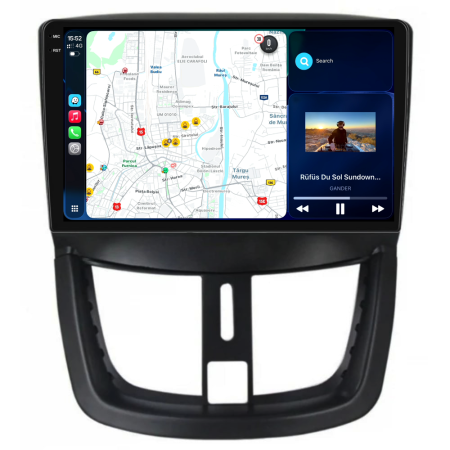 Navigatie Dedicata Peugeot 207 (2006-2015), 9Inch, 2Gb Ram, 32Gb Stocare, Carplay [1]