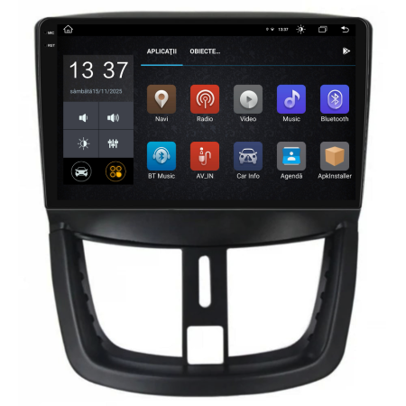 Navigatie Dedicata Peugeot 207 (2006-2015), 9Inch, 8Gb Ram, 256Gb Stocare, Carplay [4]