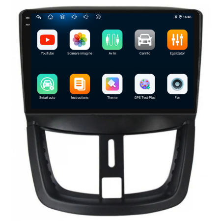 Navigatie Dedicata Peugeot 207 (2006-2015),QuadCore, 9Inch, 4Gb Ram, 64Gb Stocare, Carplay [5]