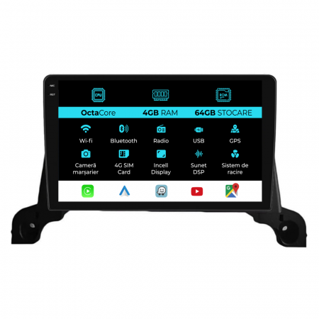 3008 (2016 - 2021) - Navigatie Dedicata Peugeot 3008/5008 (2016-2021), 9Inch, 4Gb Ram, 64Gb Stocare, Carplay