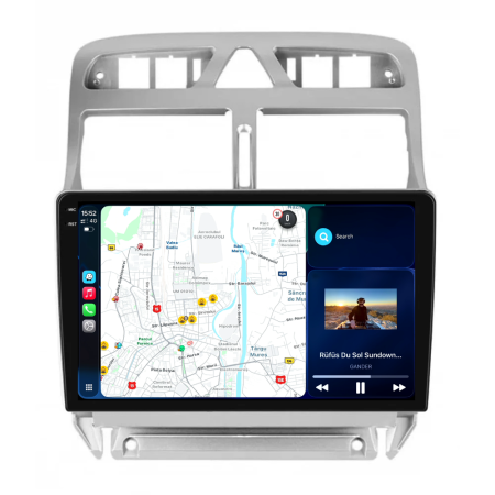 Navigatie Dedicata Peugeot 307 (2000-2013), 9Inch, 6Gb Ram, 128Gb Stocare, Carplay [1]