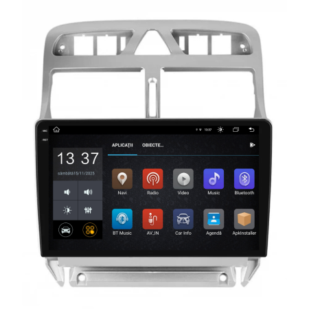 Navigatie Dedicata Peugeot 307 (2000-2013), 9Inch, 8Gb Ram, 256Gb Stocare, Carplay [4]