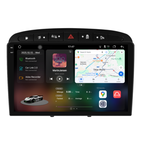 408 (2008 - 2013) - Navigatie Dedicata Peugeot 308/408 (2008-2013), 2K, 12Gb Ram, 256Gb Stocare, Carplay