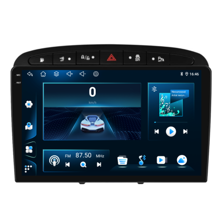 Navigatie Dedicata Peugeot 308/408 (2008-2013), 9Inch, 4Gb Ram, 64Gb Stocare, Carplay [6]