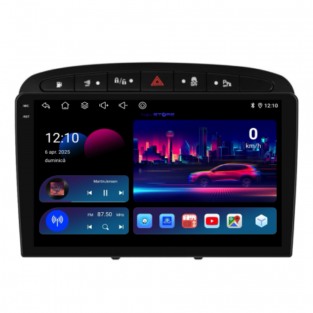 Navigatie Dedicata Peugeot 308/408 (2008-2013),QuadCore, 9Inch, 4Gb Ram, 64Gb Stocare, Carplay [3]