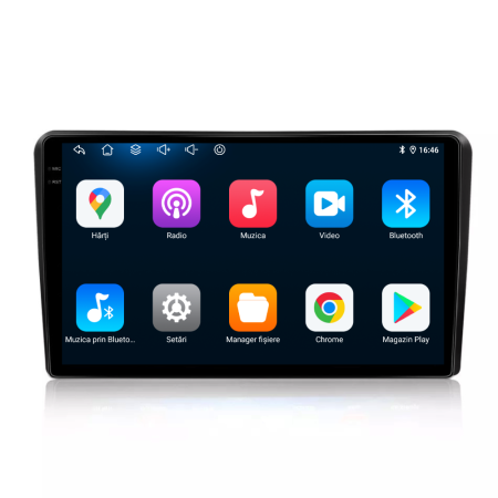 Navigatie Dedicata Peugeot 407 (2004 - 2011), 9Inch, 6Gb Ram, 128Gb Stocare, Carplay [4]