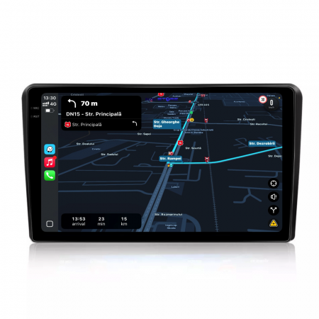 Navigatie Dedicata Peugeot 407 (2004 - 2011), 2K, 12Gb Ram, 256Gb Stocare, Carplay [4]