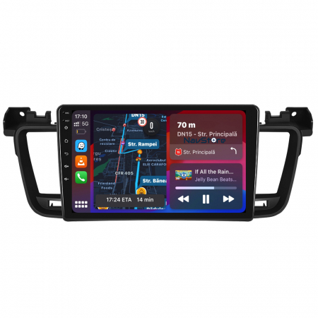 Navigatie Android Dedicata Peugeot 508 (2010-2018), 9Inch, 4Gb Ram, 64Gb Stocare, Bluetooth, WiFi, Carplay [3]