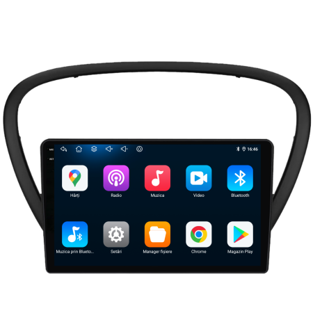 Navigatie Dedicata Peugeot 607 (2004-2011), 9Inch, 2Gb Ram, 32Gb Stocare, Carplay [4]