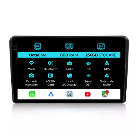 Navigatii Dedicate - Navigatie Dedicata Peugeot Boxer (2006 - 2022), 2K, 8Gb Ram, 256Gb Stocare, Android Auto, Carplay