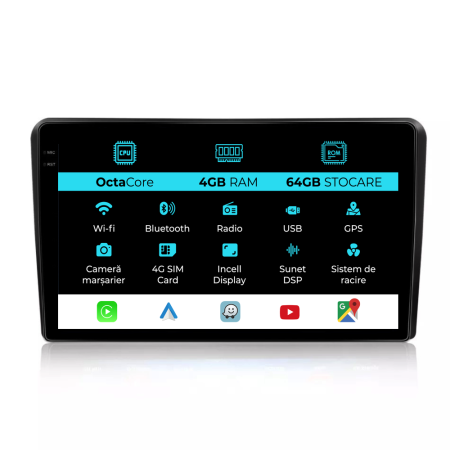Navigatii Dedicate - Navigatie Dedicata Peugeot Boxer (2006 - 2022), 9 Inch, 4Gb Ram, 64Gb Stocare, Android Auto, Carplay