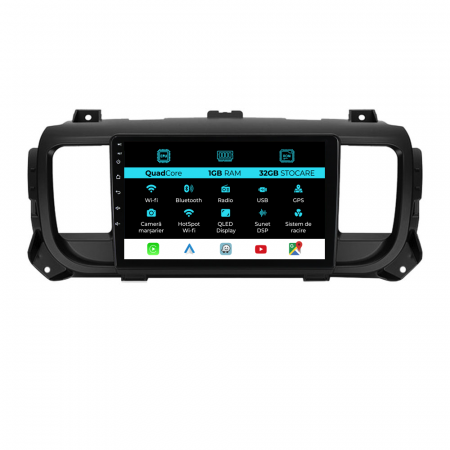 Jumpy 3 (2016 - 2021) - Navigatie Dedicata Peugeot Expert / Citroen Jumpy 3 (2016-2021), 9Inch, 1Gb Ram, 32Gb Stocare, Carplay