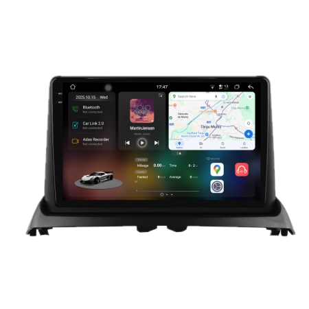 Clio 2 (1998-2012) - Navigatie Dedicata Renault Clio 2 (1998-2012), 2K, 12Gb Ram, 256Gb Stocare, Carplay