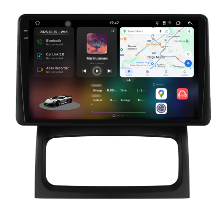 Clio 2 (1998-2012) - Navigatie Dedicata Renault Clio 2 (1998-2012), 2K, 12Gb Ram, 256Gb Stocare, Carplay