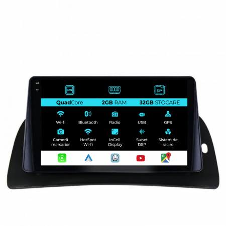 Kangoo (2015-2020) - Navigatie Dedicata Renault Kangoo (2015-2020), 9Inch, 2Gb Ram, 32Gb Stocare, Carplay