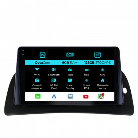 Kangoo (2015-2020) - Navigatie Dedicata Renault Kangoo (2015-2020), 9Inch, 6Gb Ram, 128Gb Stocare, Carplay