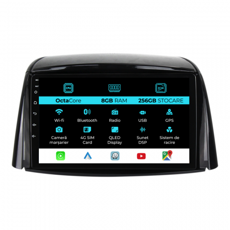 Koleos (2008 - 2016) - Navigatie Dedicata Renault Koleos (2008-2016), 9Inch, 8Gb Ram, 256Gb Stocare, Carplay