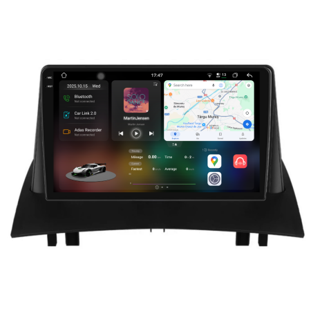 Megane 2 (2002-2009) - Navigatie Dedicata Renault Megane 2 (2002-2009), 2K, 12Gb Ram, 256Gb stocare, Carplay