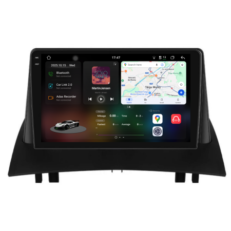 Megane 2 (2002-2009) - Navigatie Dedicata Renault Megane 2 (2002-2009), 2K, 12Gb Ram, 256Gb stocare, Carplay